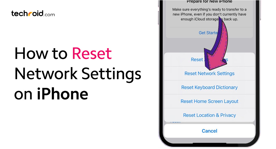 how to reset network settings on iphone