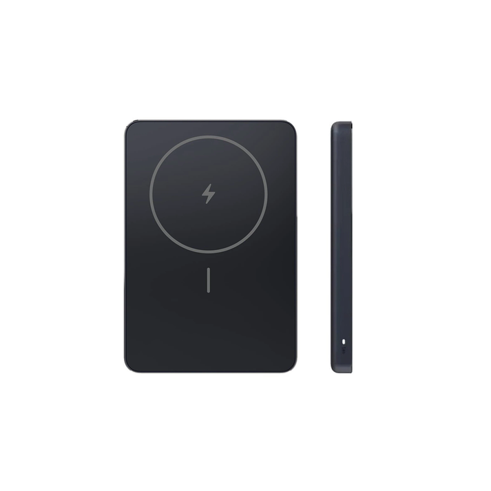 XiaomiSuperSlimMagneticPowerBank5000Black Xiaomi Super Slim Magnetic Power Bank 5000 - Image 1