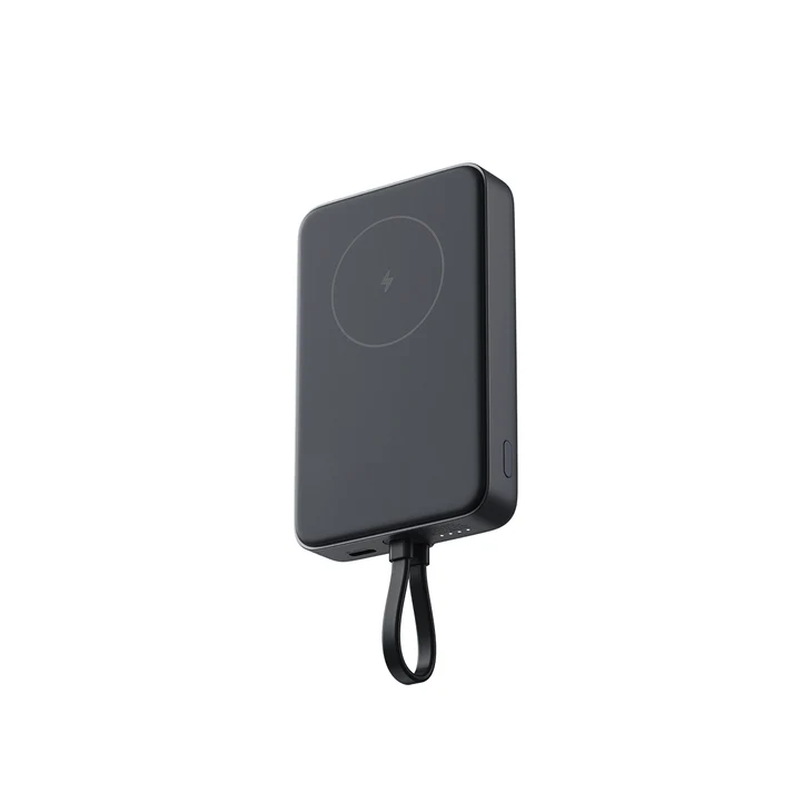 Xiaomi33WMagneticPowerBank10000mAh_IntegratedCable_Gray Xiaomi 33W Magnetic Power Bank 10000 (Integrated Cable) - Image 1