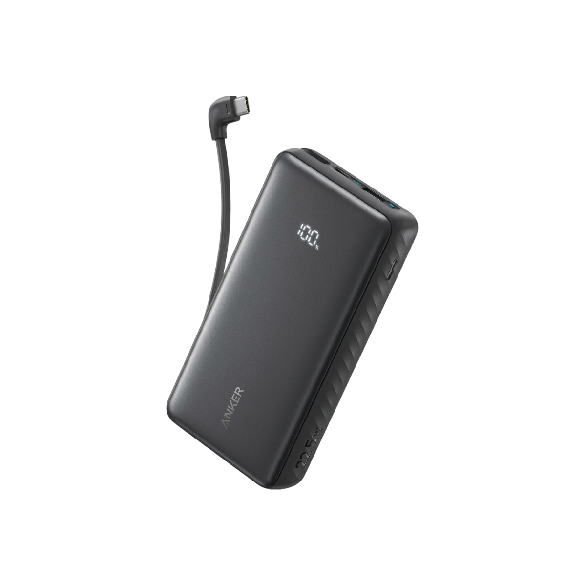 powerbank-22.5w Anker Zolo Powerbank 20000mAh Built-In UsbC 90° Cable - Image 1