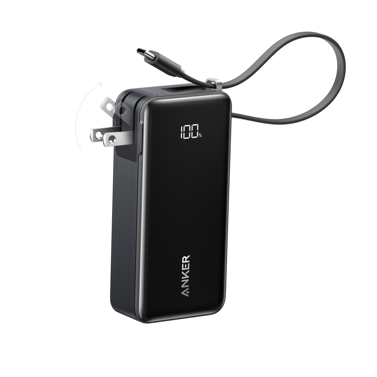 Anker Powerbank 10000mAh Fusion Built-In USB-C Cable - Techroid