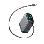 Taar OMI 70W GaN Charger Interactive Display & Retractable USB-C Cable